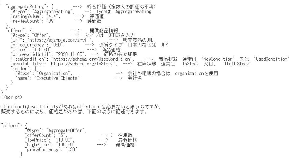 商品構造化マークアップ２