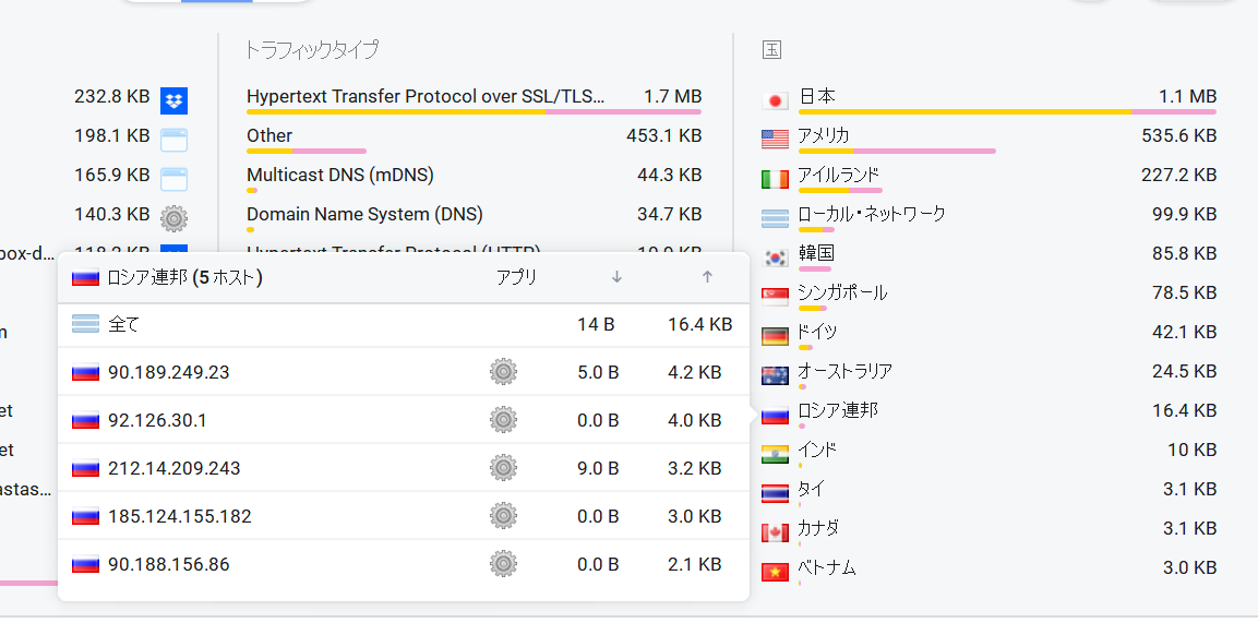 softeather接続画面